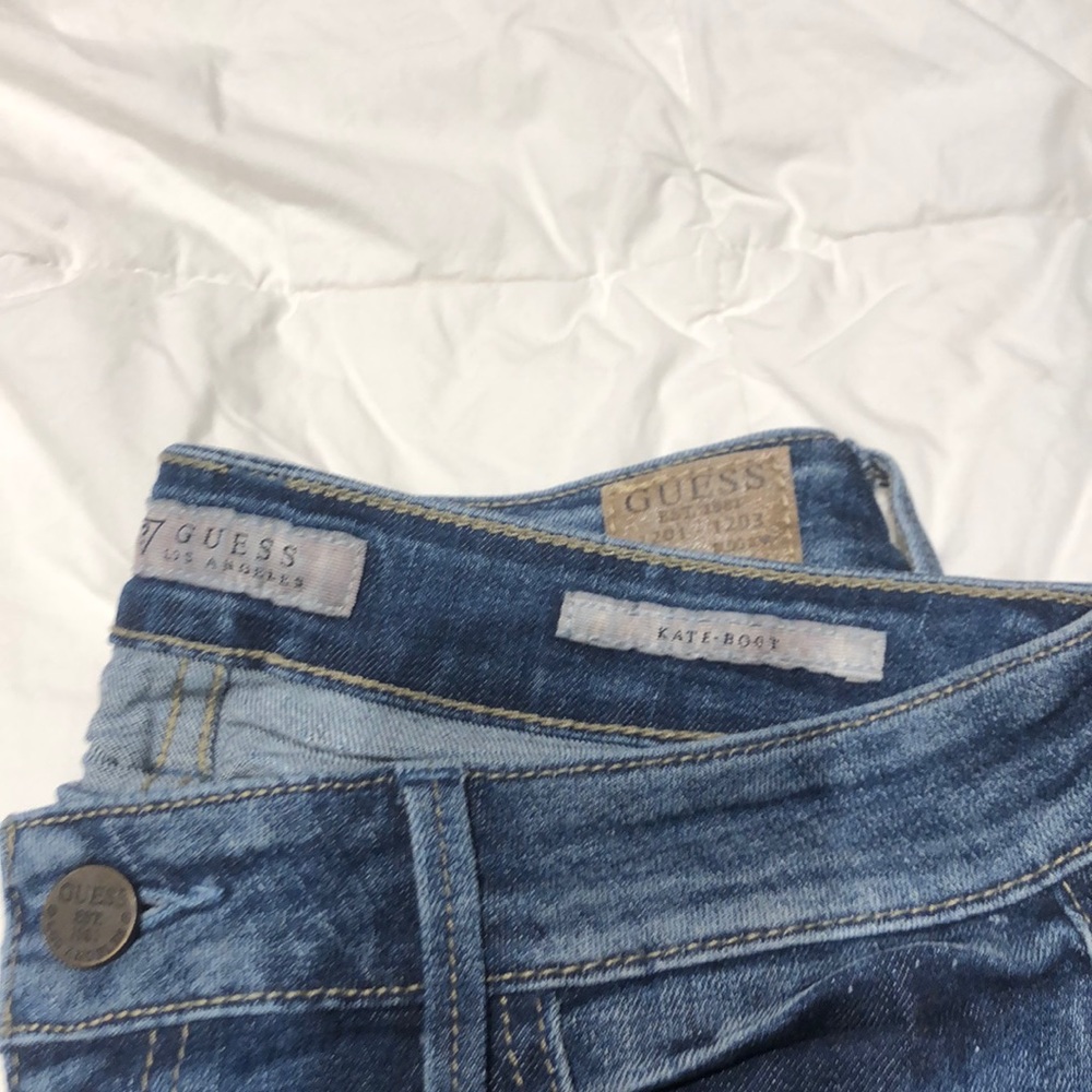 Guess blue bootcut jeans